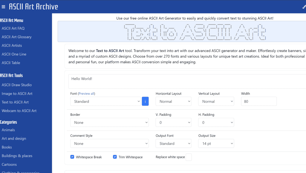 Best Ascii Art Generators