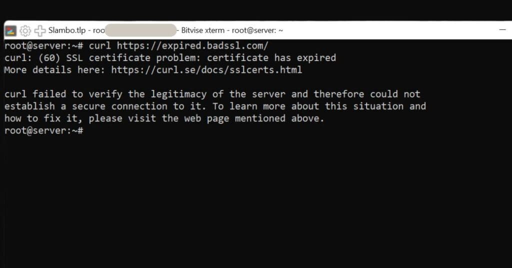 How To Fix Curl: Unable To Get Local Issuer Certificate Error Unable To Get Local Issuer Certificate